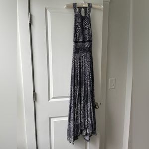 Abel the Label Anthropologie purple maxi dress, size small